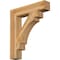 Ekena Millwork Merced Block Rough Sawn Bracket, Western Red Cedar, 6"W x 32"D x 36"H BKT06X32X36MRC05RWR - alternate 1